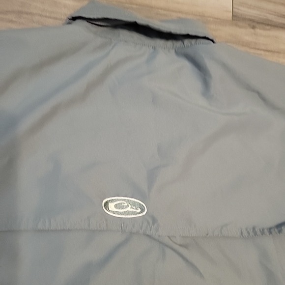 Drake Waterfowl Shirt  Mens Med Gray Wingshooter Performance Long‎ Sleeve Vented - Picture 7 of 9